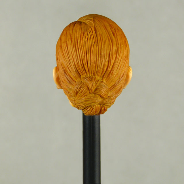 Kumik 1/6 Scale Female Head Sculpt Kristy With Orange Sculpted Hair - NT006 Image 3